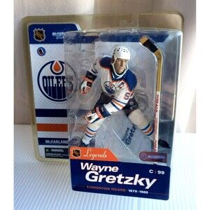 VTG McFarlane NHL Legends Series 1 WAYNE GRETZKY Edmonton Oilers Figure 2004 NIB